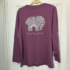 Ivory Ella Long Sleeve Shirt in Plum